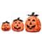 15" Orange LED Jack-O-Lantern Trio